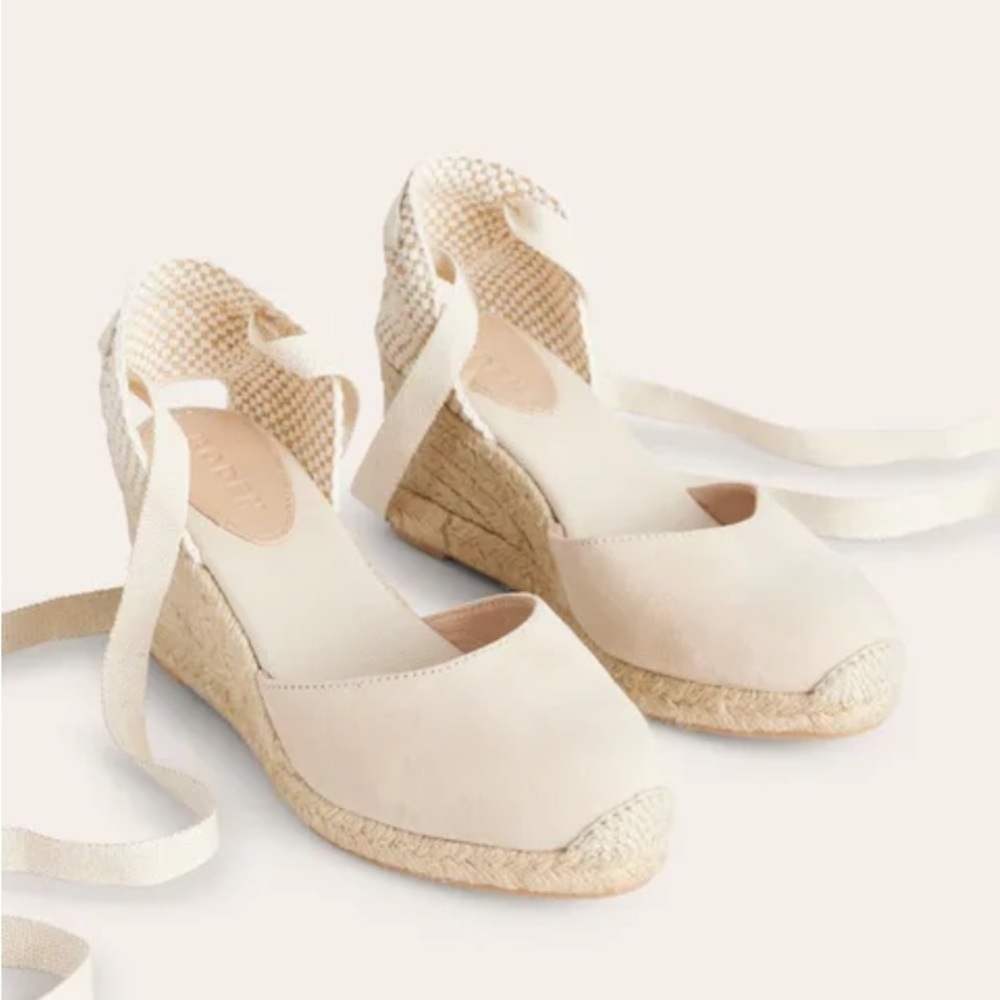 Boden EUC Cassie Espadrille Wedges
